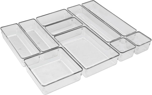 Acrimet Organizador Modular de Gavetas - Kit com 10 Potes Sortidos