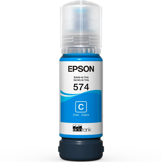Refil para Tanque de Tinta Epson Ciano 574 até 2.100 Fotografias