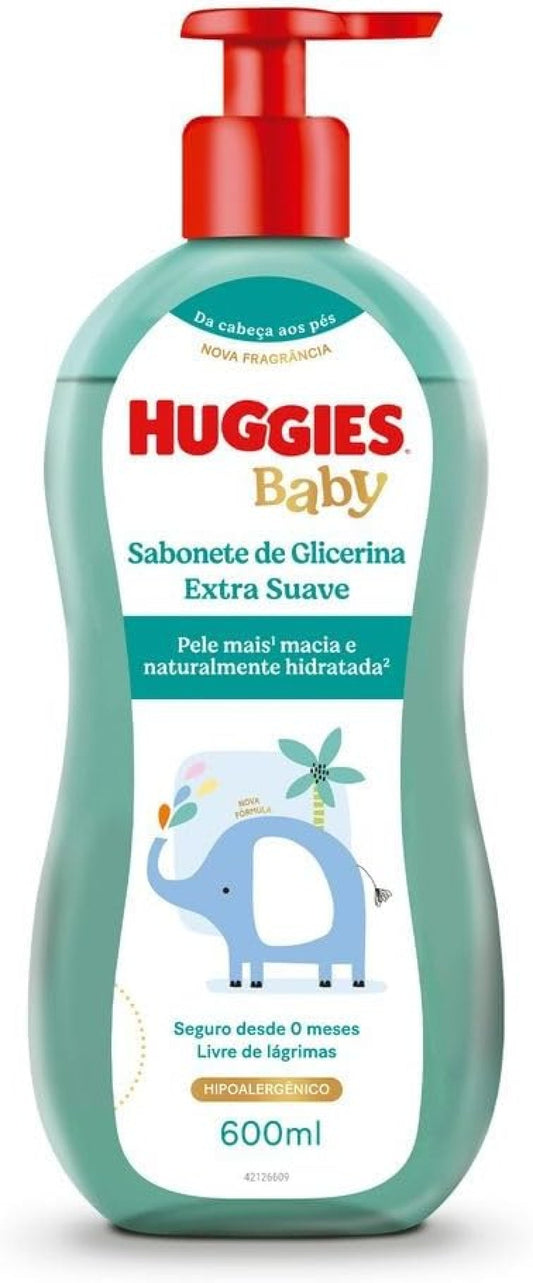 Sabonete Líquido de Glicerina Huggies Extra Suave 600 ml